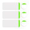 Picture of Color Coded Dual Tough-Tags, Green, 500/Roll