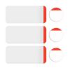 Picture of Color Coded Dual Tough-Tags, Red, 500/Roll