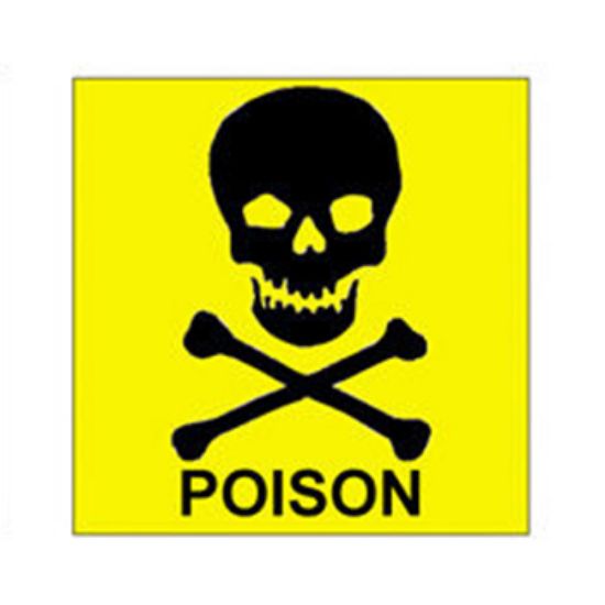 Picture of Wash Off Label Warning: Poison