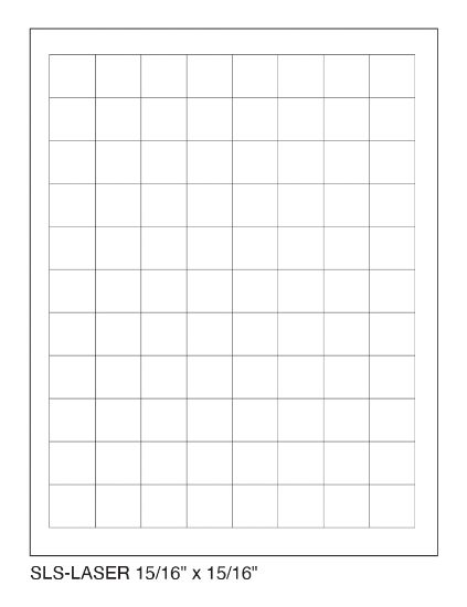 Picture of Slide Label Sheet Form for Laser Printing